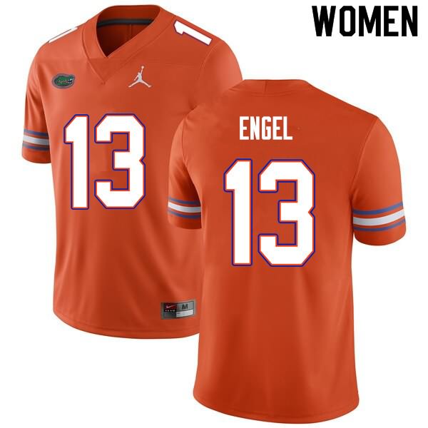 NCAA Florida Gators Kyle Engel Women's #13 Nike Orange Stitched Authentic College Football Jersey UCO8664TR